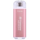 Dysk zewnętrzny SSD Transcend ESD300P 512GB różowy