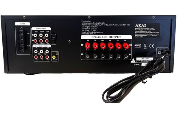 Amplituner 5.1 AKAI AS500RA-750B srebrny