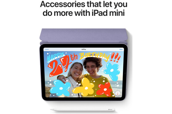 Tablet Apple iPad mini 8.30" Apple A15 4.0GB/256GB, WiFi, księżycowa poświata