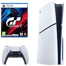 Konsola Sony PlayStation 5 Slim 1TB biało-czarny + Gran Turismo 7 + pad bezprzewodowy DualSense