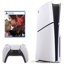 Konsola Sony PlayStation 5 Slim biało-czarny + Death Stranding 2 On the Beach Gra PS5