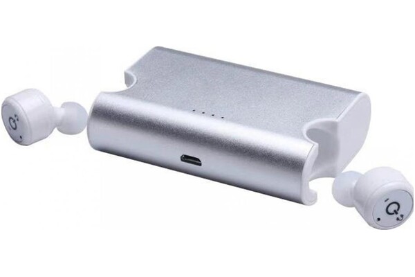 Słuchawki Platinet PM1080 Dokanałowe Bezprzewodowe biały