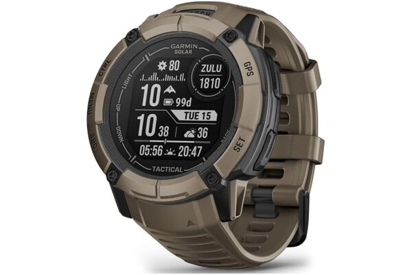 Smartwatch Garmin Instinct 2X Solar Tactical brązowy