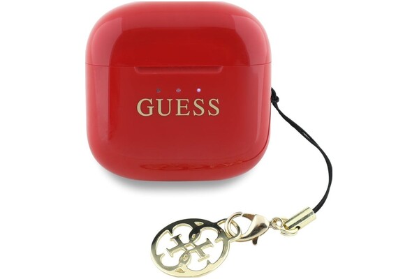 Słuchawki Guess GUTWSXMCCLR Classic Dokanałowe Bezprzewodowe czerwony