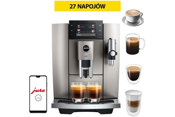 Ekspres JURA Moonlight Silver E8 automatyczny srebrny