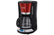 Ekspres RUSSELL HOBBS 2403156 Przelewowy czarno-czerwony