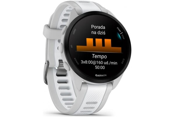 Smartwatch Garmin Forerunner 165 Music biały