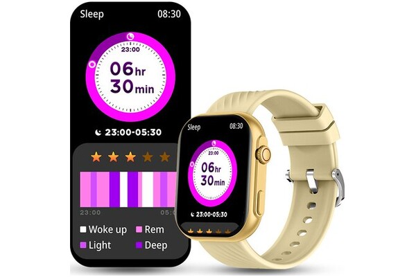 Smartwatch Manta Revo beżowy