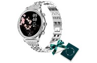 Smartwatch Manta Diamond Lusso czarno-srebrny