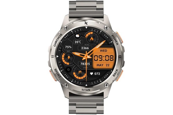 Smartwatch MaxCom Titan czarno-srebrny