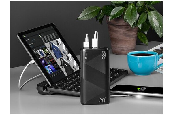 Powerbank Tracer Amos 20000mAh 20.0W czarny