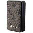 Powerbank Guess 4G Leather Metal Logo 10000mAh 18.0W brązowy