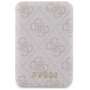 Powerbank Guess 4G Leather Metal Logo 5000mAh 15.0W różowy