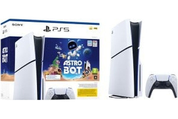 Konsola Sony PlayStation 5 Slim 1TB biały + Astro Bot GOTY