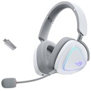 Słuchawki ASUS ROG Delta Nauszne Bezprzewodowe Biało-szary