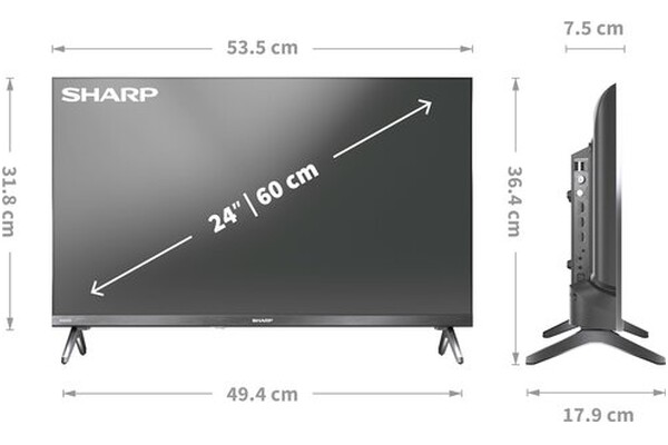 Telewizor Sharp 24HF2765E 24" HD Ready