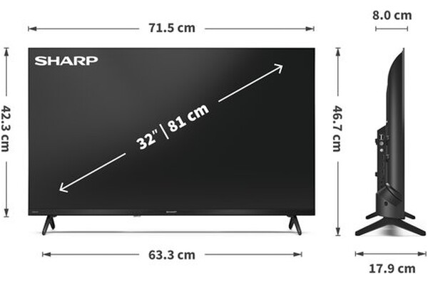 Telewizor Sharp 32HF3865E 32" Full HD