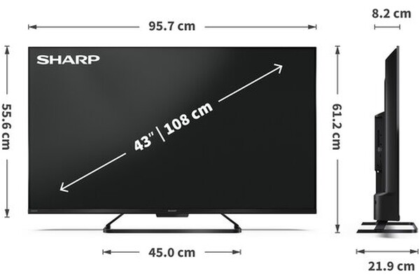 Telewizor Sharp 43HR7765E 43" 4K Ultra HD