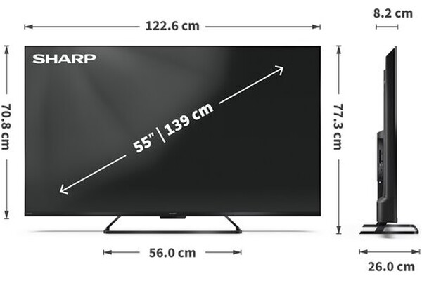 Telewizor Sharp 55HR7765E 55" 4K Ultra HD