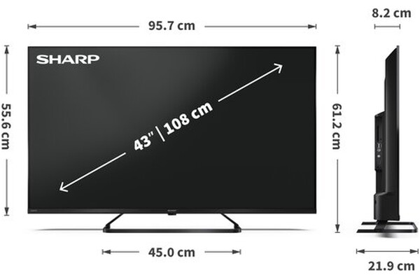 Telewizor Sharp 43HP6765E 43" 4K Ultra HD