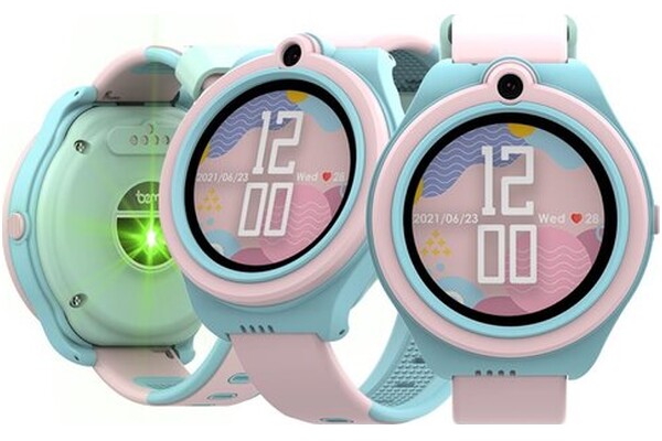 Smartwatch Bemi Linko różowo-zielony