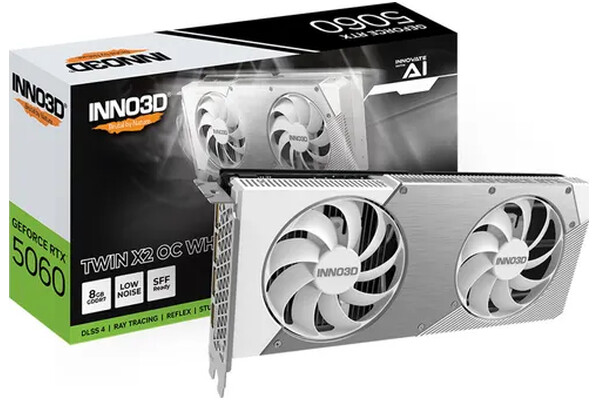 Karta graficzna Inno3D RTX 5060 X2 White OC 8GB GDDR7