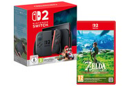 Konsola Nintendo Switch 2 256GB czarny + The Legend of Zelda Breath of the Wild, Mario Kart World + lewy i prawy kontroler Joy-Con 2
