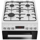 Kuchnia Beko FSE52323DWD płyta gazowo-ceramiczna, piekarnik elektryczny