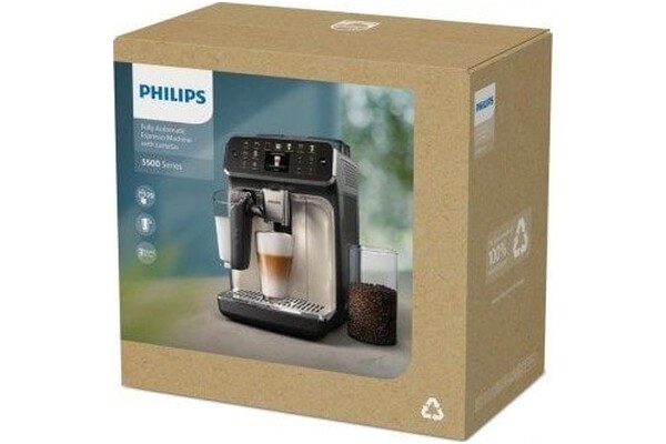 Ekspres Philips LatteGo EP5547/90 automatyczny czarno-złoty
