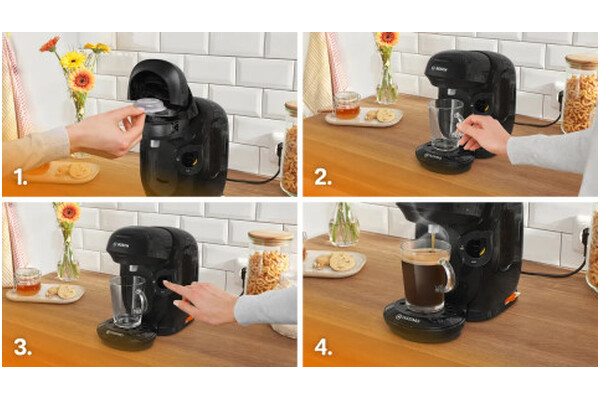 Ekspres Bosch Tassimo Style TAS112E kapsułkowy czarny
