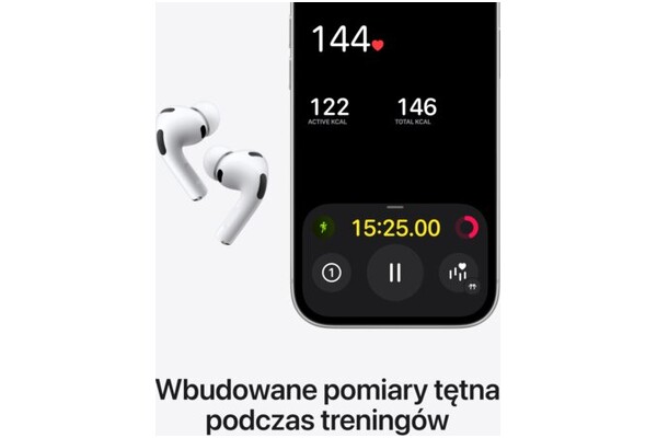 Słuchawki Apple AirPods Pro 3 Dokanałowe Bezprzewodowe biały