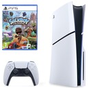 Konsola Sony PlayStation 5 Slim 1TB biało-czarny + Sackboy A Big Adventure + pad bezprzewodowy DualSense