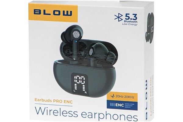 Słuchawki BLOW Earbuds Dokanałowe Bezprzewodowe czarny