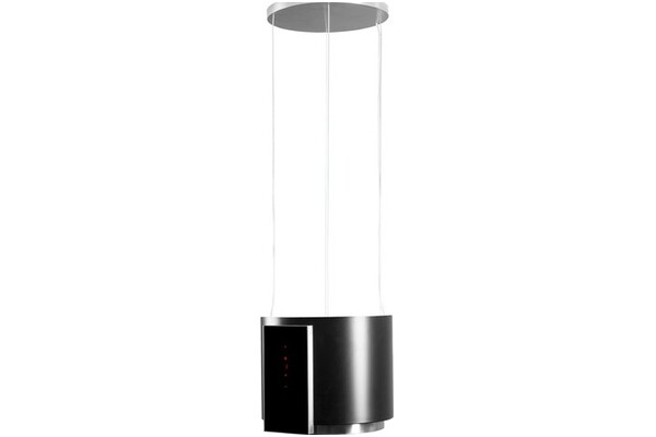 Okap kuchenny Wyspowy VDB Isla Glass 39.5cm czarny