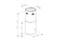 Okap kuchenny wyspowy - tuba VDB Tube 39.0cm biały