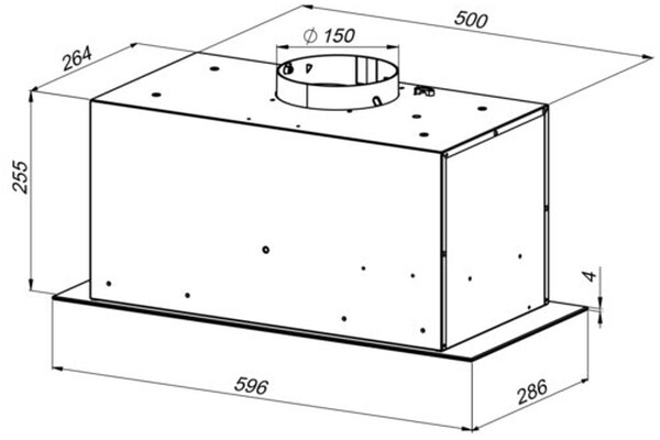 Okap kuchenny Wkład MAAN Tytan 59.6cm czarny