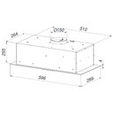 Okap kuchenny Wkład MAAN Ares Touch Soft 59.6cm czarny