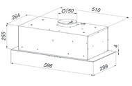 Okap kuchenny Wkład MAAN Ares Touch Soft 59.6cm czarny