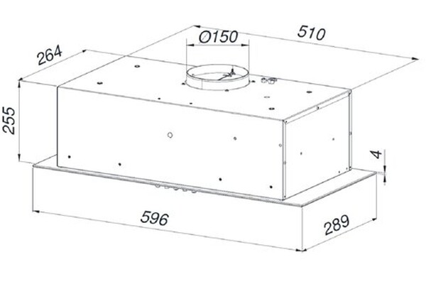 Okap kuchenny Wkład MAAN Ares Touch Soft 59.6cm czarny