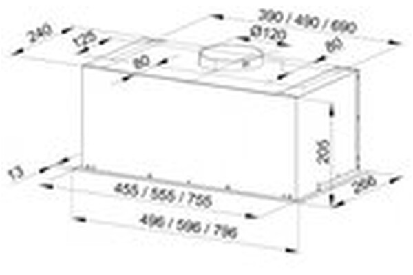 Okap kuchenny Wkład MAAN Fiugi 2 49.6cm