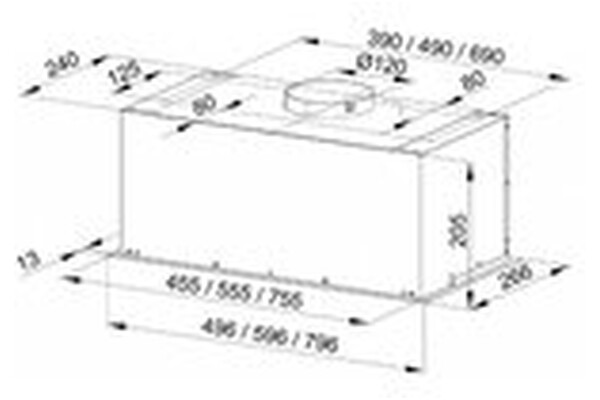 Okap kuchenny Wkład MAAN Fiugi 2 59.6cm