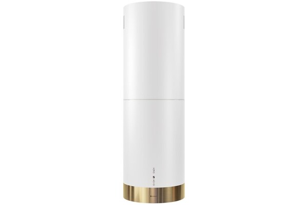 Okap kuchenny wyspowy - tuba GLOBALO Cylindro Isola 39.7 39.0cm biało-złoty