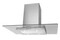 Okap kuchenny wyspowy - T-line Akpo Isla Mirage 90 WK-9 90.0cm srebrny