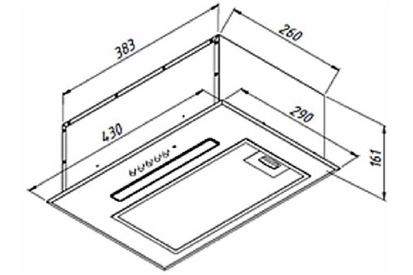 Okap kuchenny Wkład Akpo Micra 50 WK-12 43.0cm czarny
