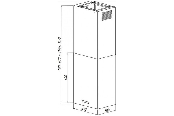 Okap kuchenny Wyspowy Akpo Isla 60 WK-9 40.0cm złoty