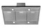 Okap kuchenny wyspowy - T-line AFRELLI Nuvola Isola 60.0cm Inox-czarny