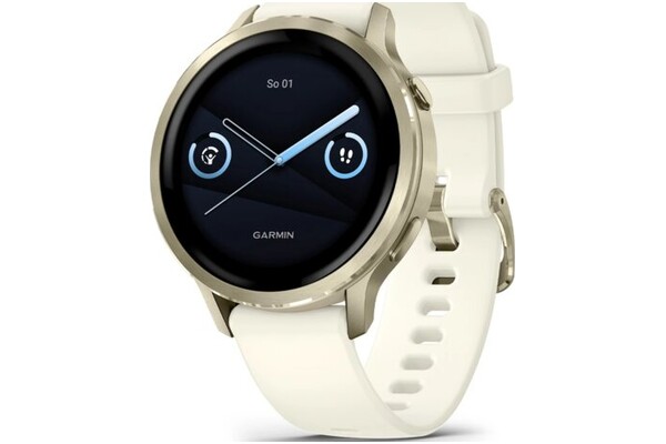 Smartwatch Garmin Venu 4 1.20" beżowo-biały