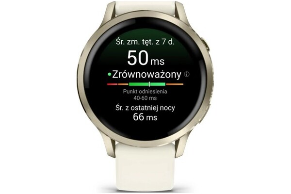 Smartwatch Garmin Venu 4 1.20" beżowo-biały