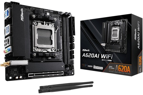 Płyta główna ASrock A620A Socket AM5 AMD A620A DDR5 Mini-ITX