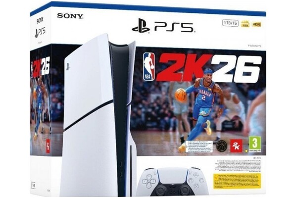 Konsola Sony PlayStation 5 1TB biały + NBA 2K26